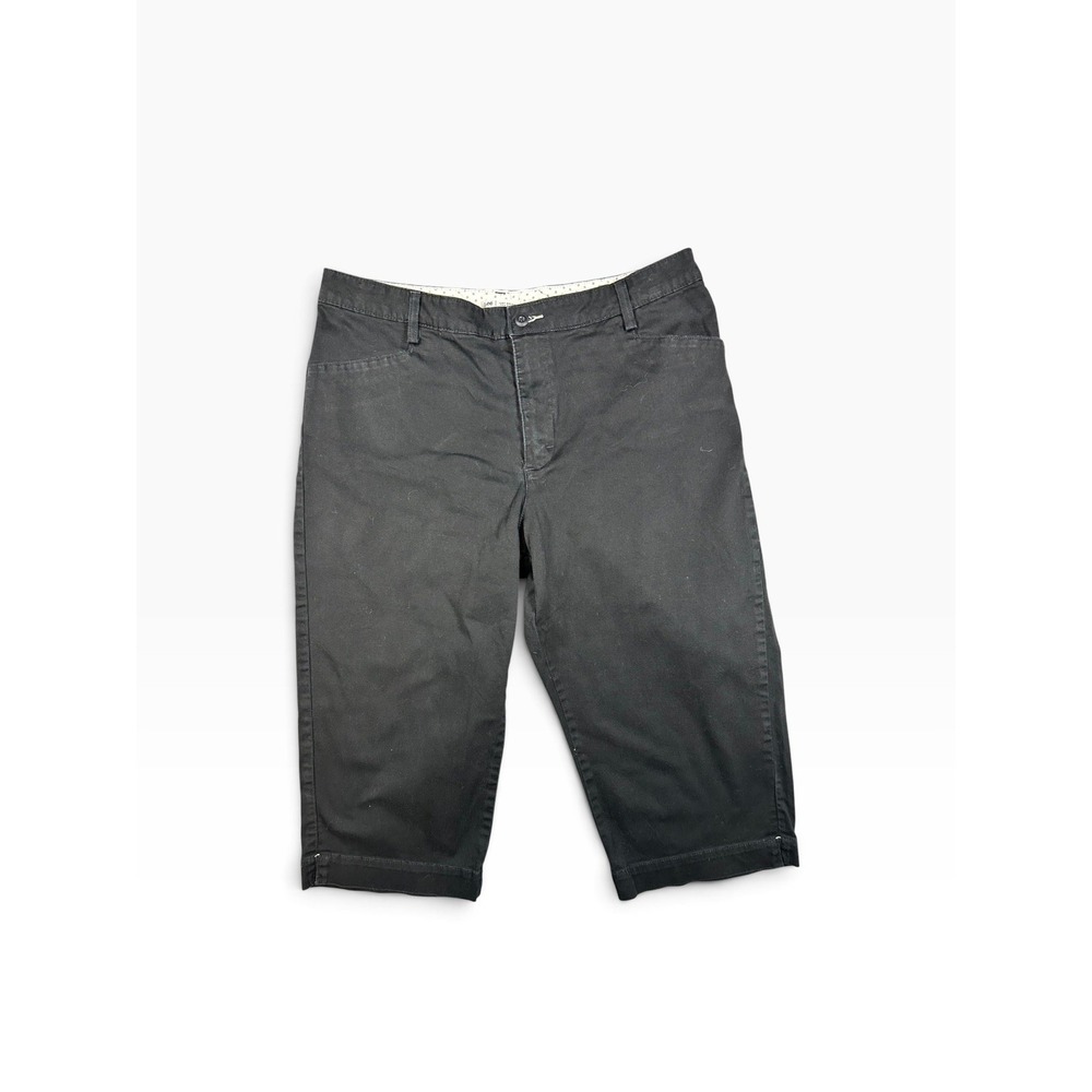 Lee Size 12 Just Below The Waist Casual Capri Pants Black